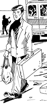 A typical serial killer going home after a night of hard work