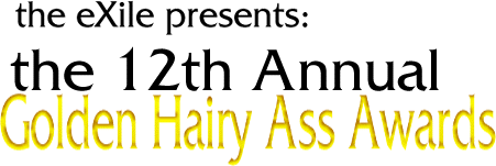 the 12th Annual Golden Hairy Ass Awards