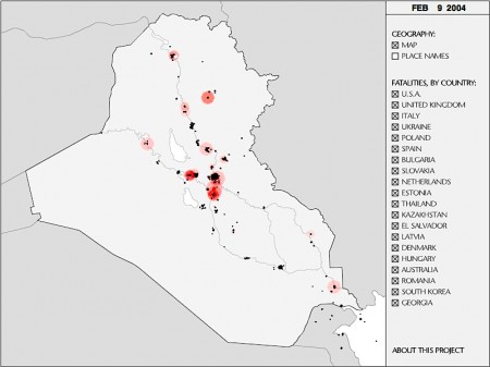Map Of Iraq War. falling on a map of Iraq
