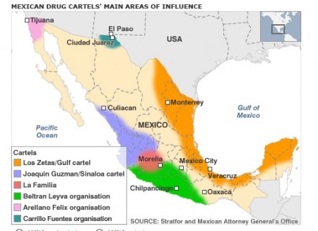 Mexican Drug Cartel Map