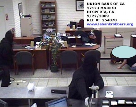 Bank robbery, High Desert