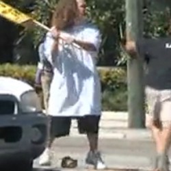 Lefties With Testes-2: Hilarious Video Of Tea Party Dumbshits Getting Their Asses Kicked By Sign-Waving Longhair...Could It Be That Liberals Finally Get It?