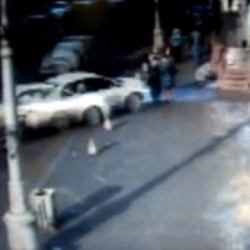 Brutal Car Accident Footage: Russian Woman Plows Into Pedestrians, But Only Cares About Her Dented Fender