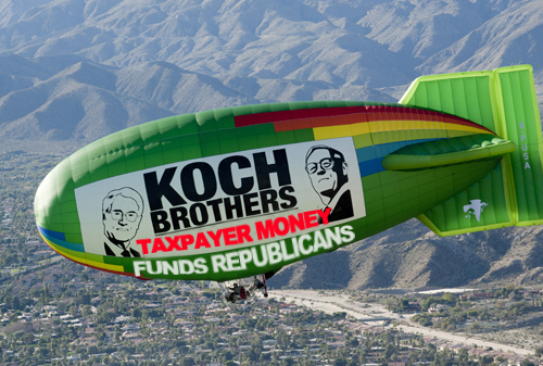 Billionaire Koch Brothers Use Their $1 Billion-A-Year Taxpayer-Funded Biofuel Subsidy To Bankroll Republicans, Tea Party, Right-wing Libertarian Groups