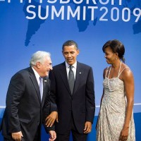 FLASHBACK: IMF Rapist DSK Leering At Michelle Obama 