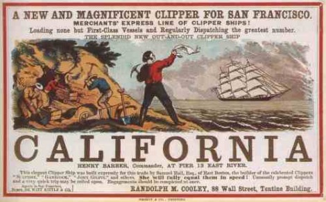 the gold rush california. California Class War History: