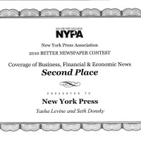 Read it and weep: official proof that Yasha Levine is an award-winning journalist came in the mail today...