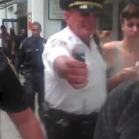 NYPD's "mace to the face" protection services brought to protesters courtesy of JP Morgan Chase