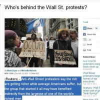 Read the rightwing anti-OWS smear piece Reuters published and then instantly pulled...