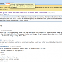 Baggertarians Pass The Koch-Cain To Ron Paul...Pretty Much Says It All, Folks...