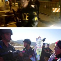 Berkeley cop threatens to shoot protester pointblank with the same combat-grade tear gas grenade launcher used by Israel military to kill, maim Palestinians... Nope, no connection here...Just pure coincidence...