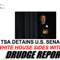 Oops! Drudge Turns Rand Paul Into Martyr Over Faked TSA "Detention"...Drudge Also Made John "Junktard" Tyner Into TSA-Martyr In 2010...