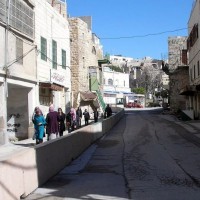 +972: Photo Of Israeli Jim Crow Concrete Barrier in Hebron