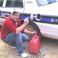 Darwin Award! Teen Waterhead Posts His Photo Siphoning Gas From Cop Car, Gets Arrested 