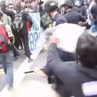 Provocateur Porn: LA Times reports LAPD stormtroopers "attacked" at May Day rally...the paper didn't show the same sympathy for anti-Wall Street protesters beaten, shot, imprisoned, tortured by the same LA police force...