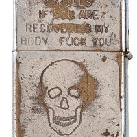 Vietnam War-Era Zippos Engraved By US Soldiers: "35 KILLS IF YOU ARE RECOVERING MY BODY FUCK YOU" [HT: Jon]